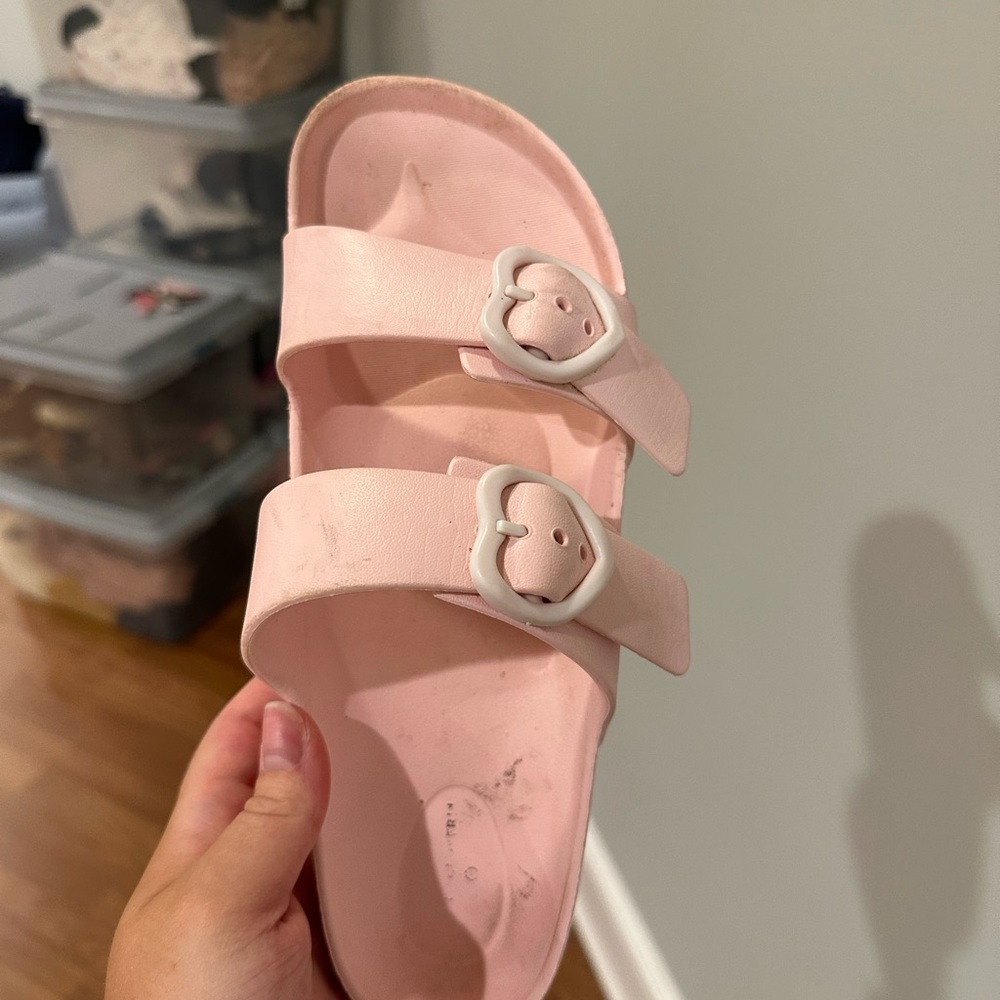 Target pink rubber sandals